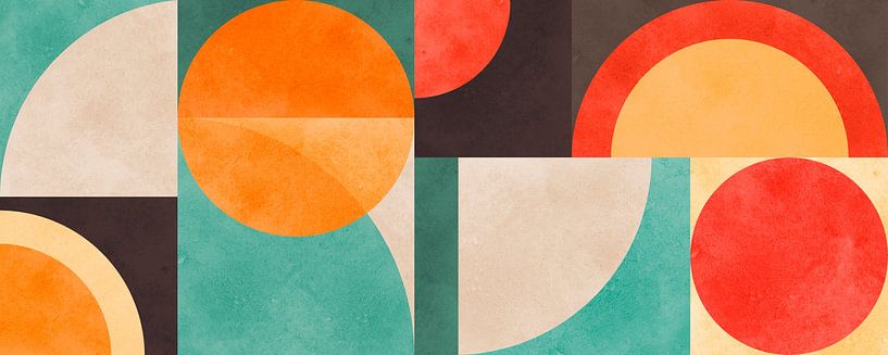 Composition géométrique colorée 4 par Vitor Costa