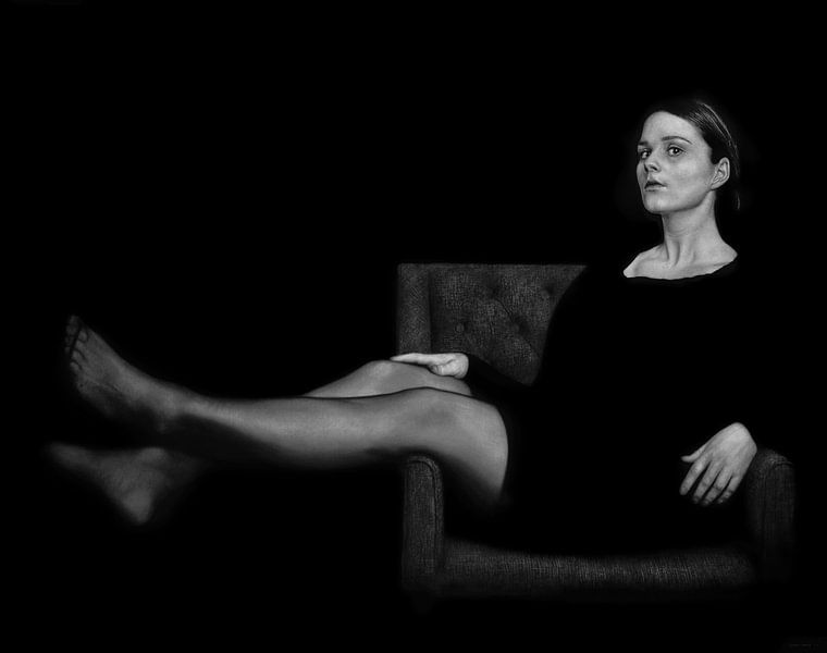 Woman in Chair by Martijn Versteeg