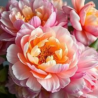 une image colorée de pivoines .