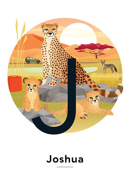 Name poster Joshua by Hannah Barrow