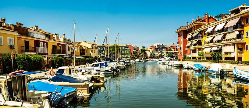 Panorama Hafen Port Sa platja in Valencia Spanien von Dieter Walther