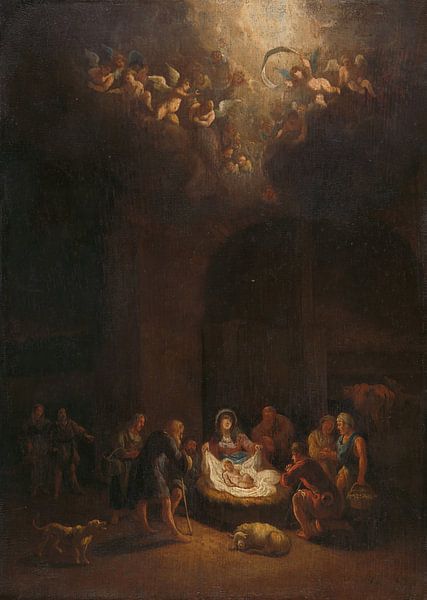 The Adoration of the Shepherds, Pieter Bout by Masterful Masters