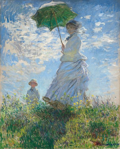 Woman with a Parasol-Madame Monet and Her Son, Monet by Liszt Collection
