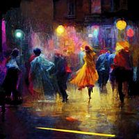 Dansend in de straten tijdens een zwoele zomernacht. Deel 8