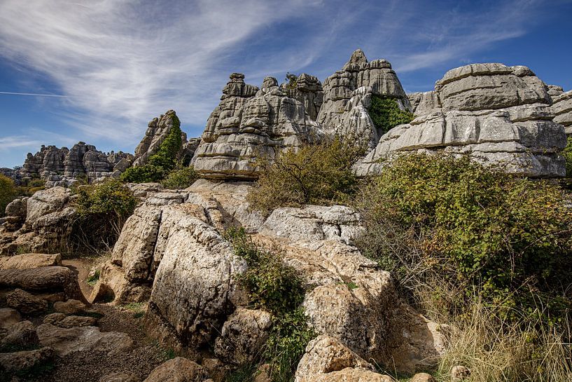 Torcal de Antequera, extraordinary rock formations, Spain. by Hennnie Keeris