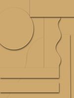 Minimalistischer Farbton Kunst Senf