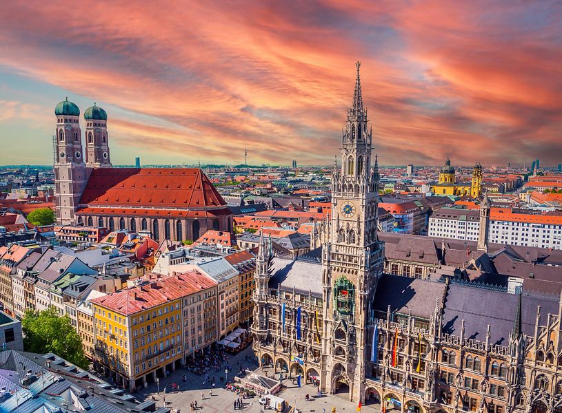 Panorama Altstadt von München von Animaflora PicsStock