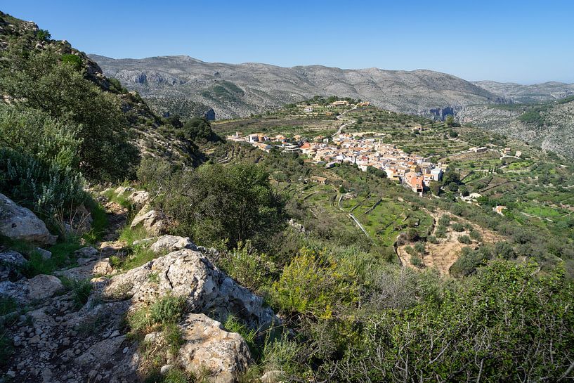 Benimaurell, green fields and the Vall de Laguar by Adriana Mueller