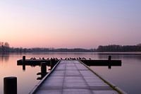 Sonnenaufgang in den Niederlanden