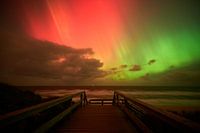 Northern lights over Sylt