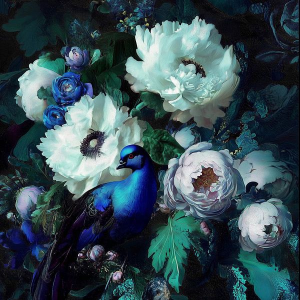 Blaues Mysterium in Blumen von Color Square