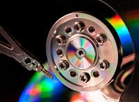 Im Inneren einer Computer Festplatte