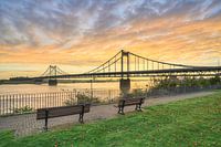 Krefeld-Uerdingen bridge at sunrise