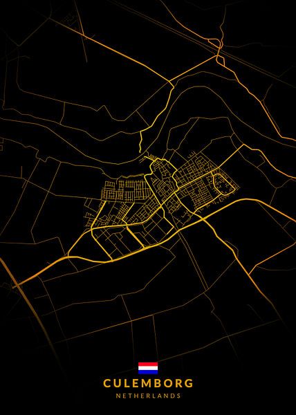 Carte de la ville de Culemborg par Kenda Maruyama