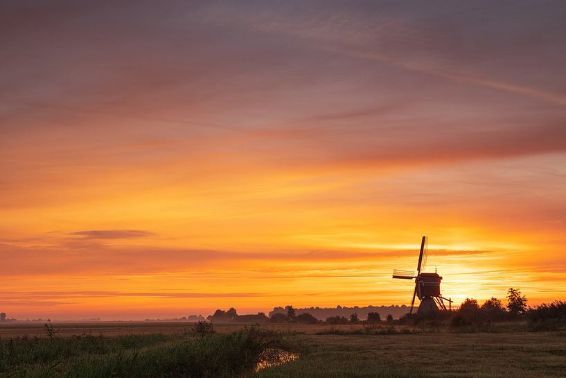 Le moulin à pantalon au petit matin avant le lever du soleil par Rob Saly