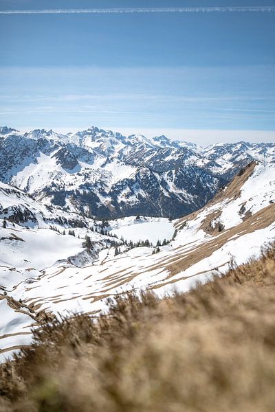 Seealpsee au Nebelhorn avec vue sur les Alpes d'Allgäu par Leo Schindzielorz
