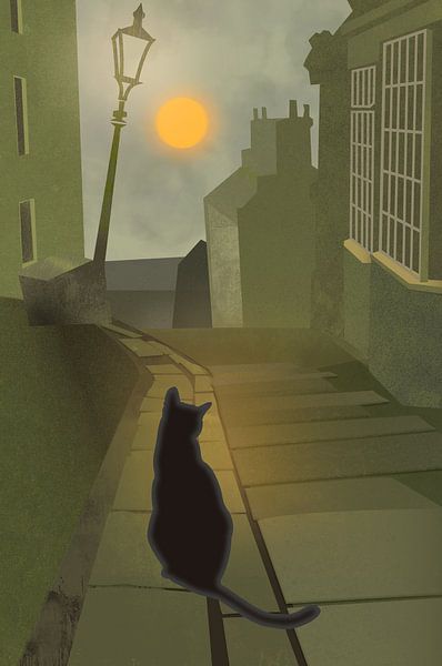 full moon | citycats 6 by Hans Hogenboom