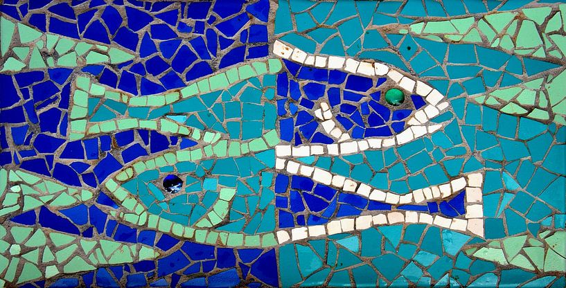 Mosaïque de poissons - Art by Carla Caribbean par Karel Frielink