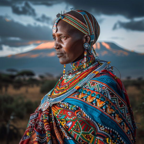 Maasai-Frau von Poster Art Shop