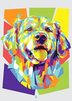 Golden Retriever WPAP Kunst