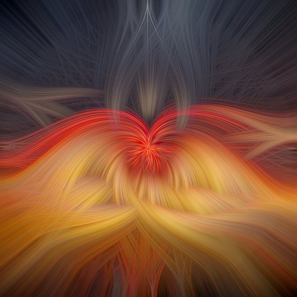 Abstraktes Quadrat 3 von Leo Luijten