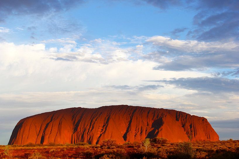 Evening at Uluru Ayers Rock by Inge Hogenbijl