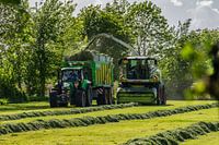 Heuernte an einem glühend heißen Tag