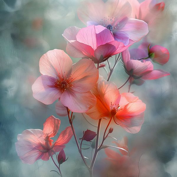 Fleurs Pastel par Dakota Wall Art