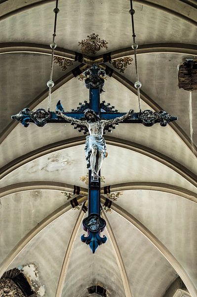 Blue Christ von Anjolie Deguelle