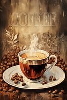 Vintage-Poster von Kaffee