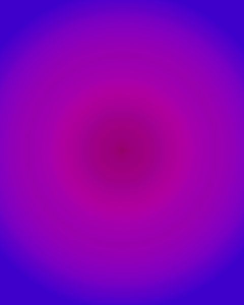 Retro jaren 70 neon kunst. Abstract verloop in paars en blauw van Dina Dankers