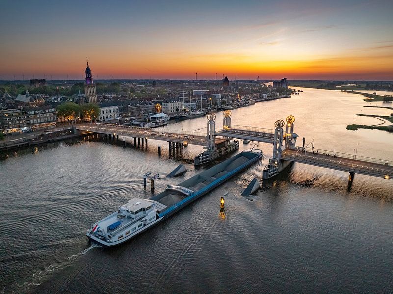Kampen springtime sunset aerial view by Sjoerd van der Wal Photography