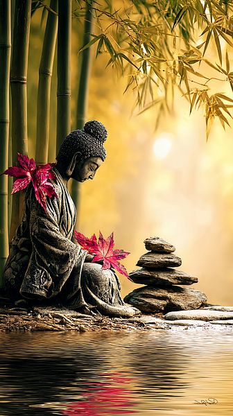 ZEN - Bouddhisme - Bouddha - Bouddha par Gelissen Artworks
