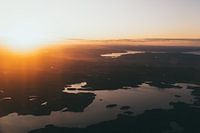 Sonnenuntergang über norwegischen Fjorden