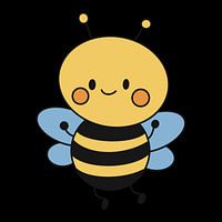 Illustration cute little bee