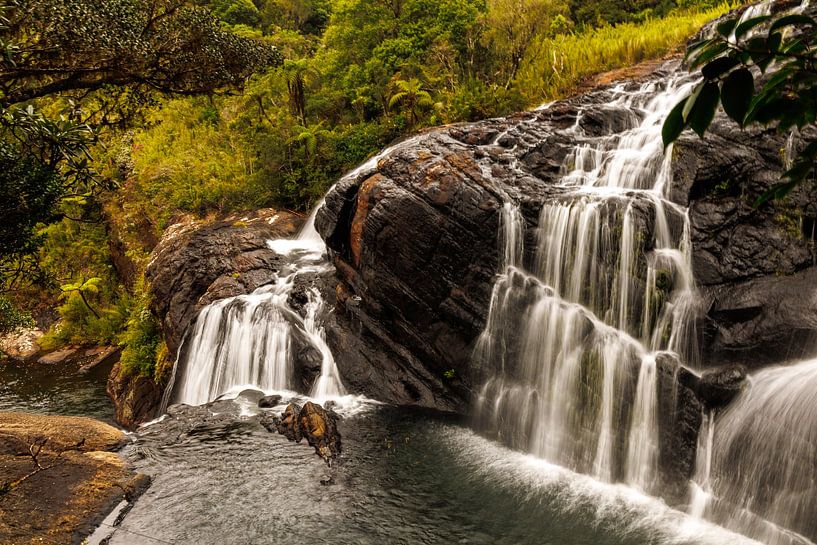 Sri Lanka verzaubert mit seinen sanft geschwungenen Teeplantagen und unzähligen Wasserfällen, die sich im grünen Hochland verstecken. von Patrick Fotografeert