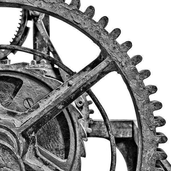 Les engrenages de la vieille cloche de l'église par Martin Bergsma
