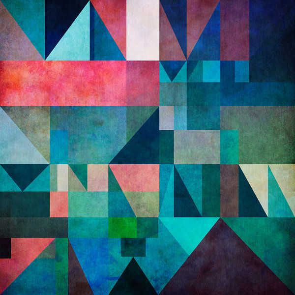 Geometrisch mit Dreiecken von Angel Estevez