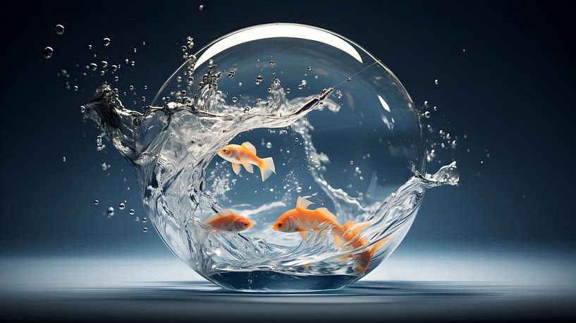 Les poissons en fuite par Heike Hultsch