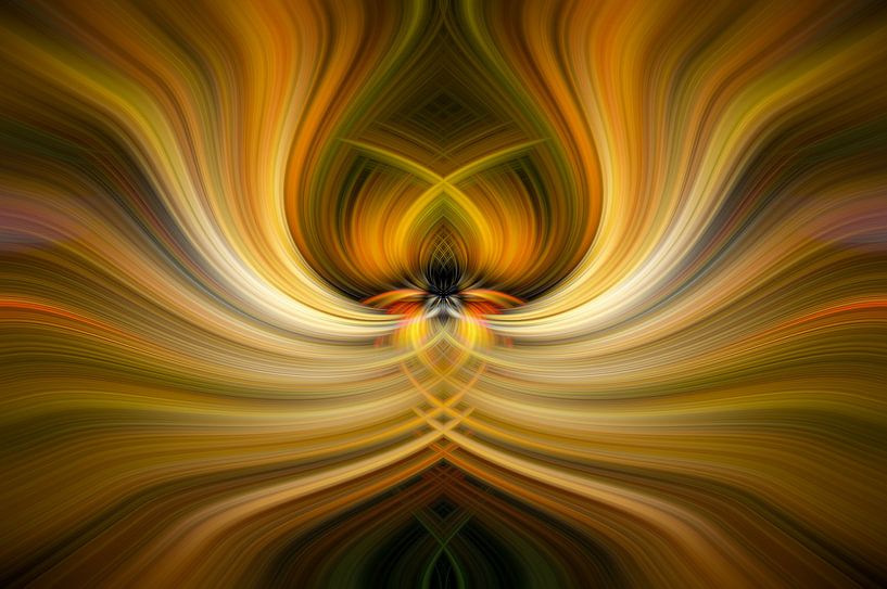 Bunt geschwungene Linien 1 von Harry Eggens