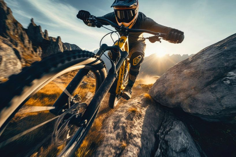 Mountainbiker von ARTemberaubend