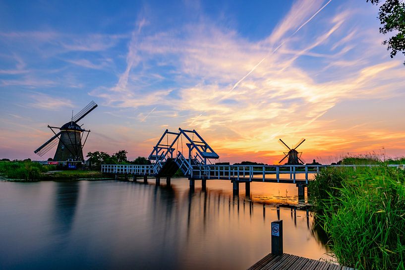 Lever de soleil panoramique de Kinderdijk par Gea Gaetani d'Aragona