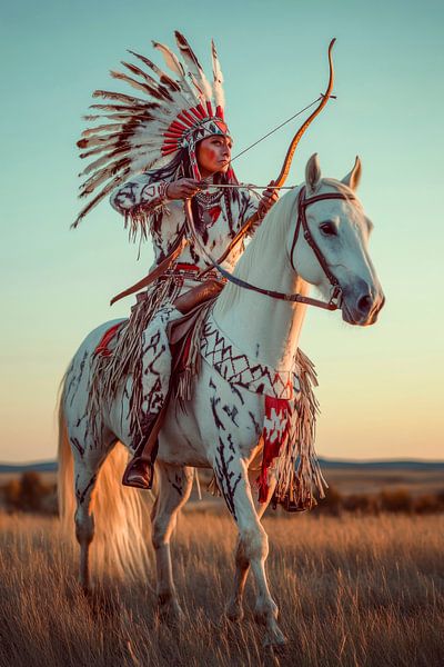 Kräftige Präsenz auf dem Pferd von Poster Art Shop