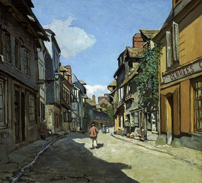 Rue de la Bavole, Honfleur, Claude Monet par Des maîtres magistraux