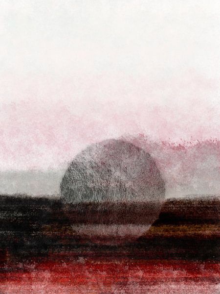 Vollmond Landschaft von FRESH Fine Art