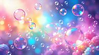 Schillernde Seifenblasenwelt