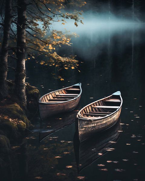 Boats on the lake by fernlichtsicht