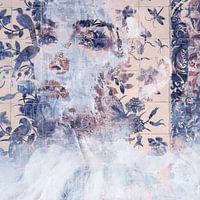 Woman in Delft Blue - Tile tableau from an orphanage in Sommelsdijk