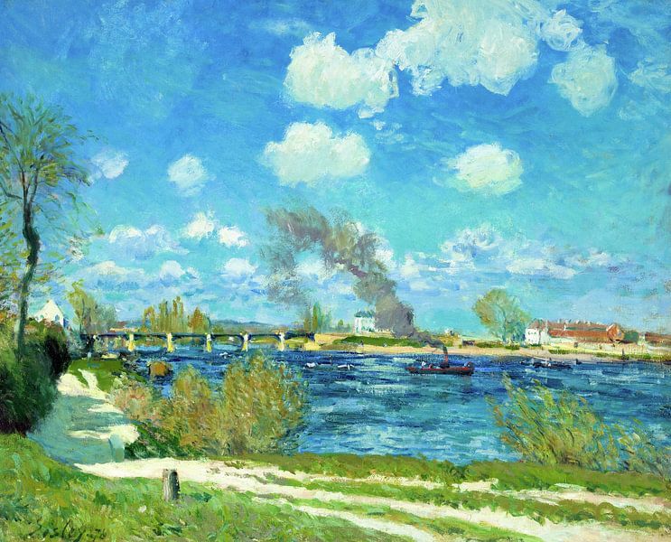 Alfred Sisley,Bougival, Frankreich, 1876 von finemasterpiece