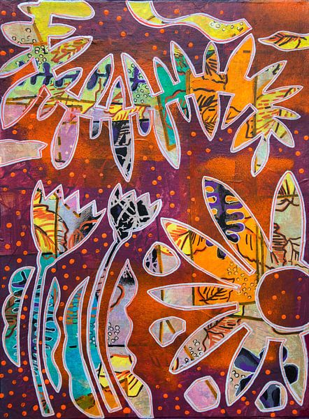 Tanzende Blätter 2 von Ariadna de Raadt-Goldberg